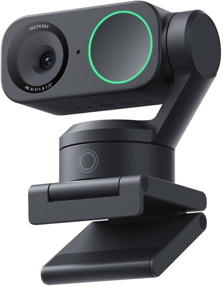 Insta360 Link 2 Pro – 4K PTZ Webcam for PC/Mac, 1/1.3” by Insta360
