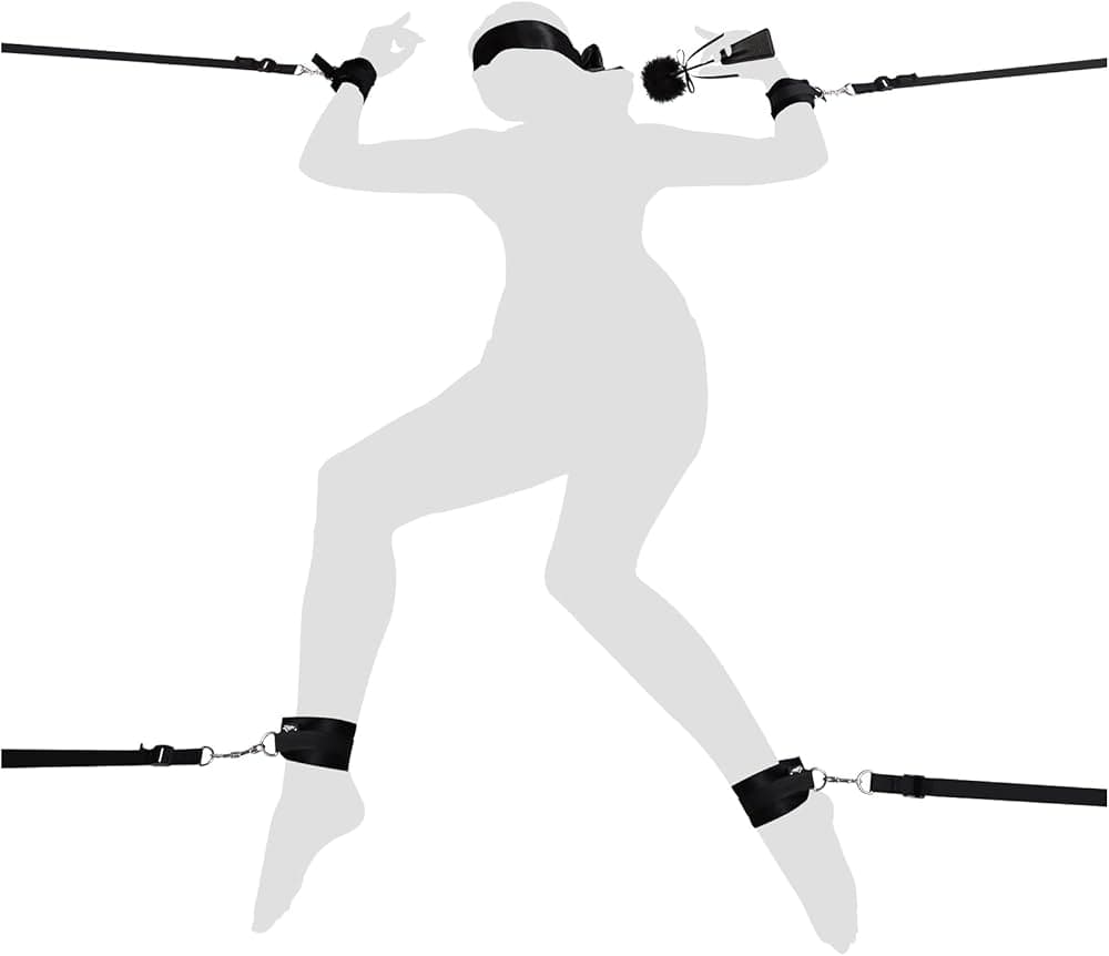 BDSM Bondage Restraint Sex Toys - UTIMI Bed Sex Straps Set by BDSM
