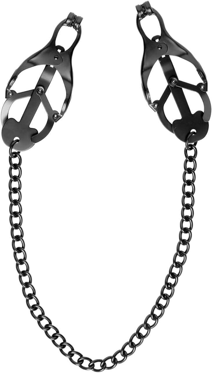 Master Series Master Series Black Japanese Clover Nipple Clamps