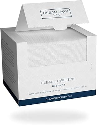 Clean Skin Club Clean Towels XL®, 100% USDA Biobased Face
