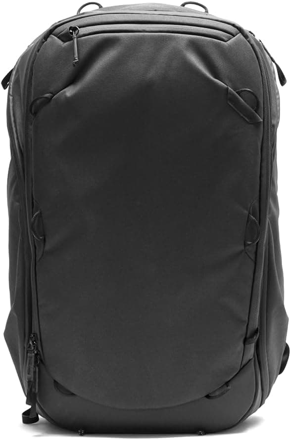 Peak Design Travel Backpack 45L, Black, Expandable 35-45L