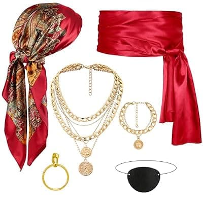 CICOCI Pirate Costume Accessories Set for Men Women