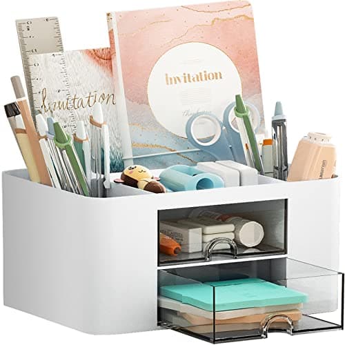 Marbrasse Marbrasse Desk Organizer with Drawer