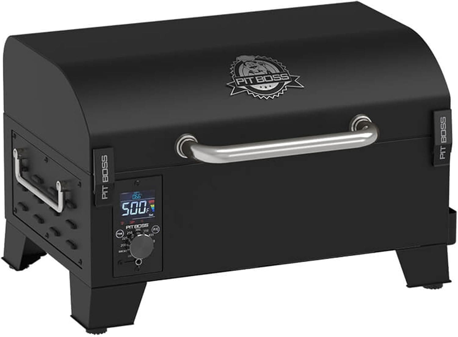 Pit Boss Pit Boss 150 Wood Pellet Grill & Smoker with Flame Broiler, 256 Sq. In. Cooking Space, 180°F to 500°F, 7 lb. Pellet Hopper