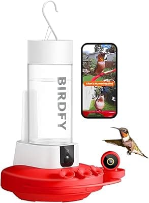 Birdfy Hummingbird Feeder with 2 Cameras