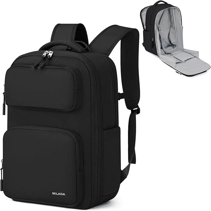 MILADA Expandable Travel Backpack 28L to 39L, TSA-Approved by MILADA
