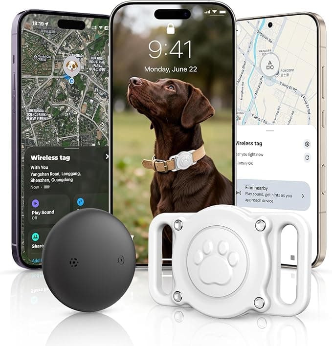 GPS Dog Tracker Collar , Bluetooth Dog Tracker GPS, Smart
