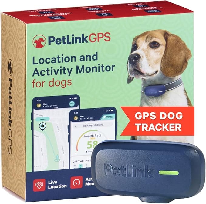 PetLink GPS Dog Tracker - Real-time Pet Tracker Collar -