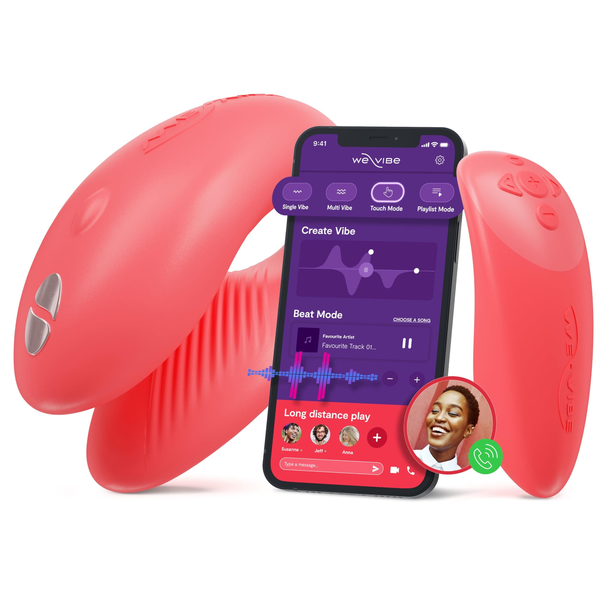 We-Vibe Chorus Vibrating Sex Toys for Couples | Remote (for Women)