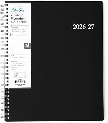 Blue Sky 2026-2027 Weekly & Monthly Academic Planner