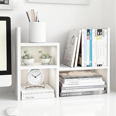 Jerry & Maggie Desktop Organizer Adjustable Wood Display