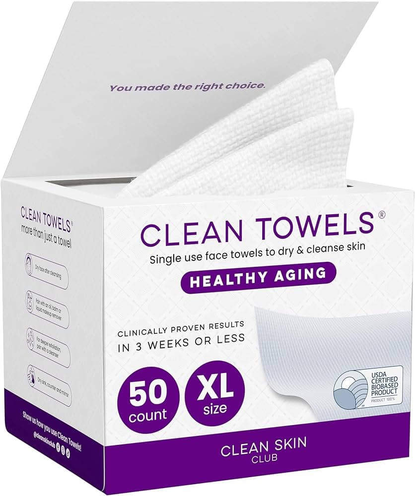 CLEAN SKIN CLUB Healthy Aging Clean Towels® XL, Smooths