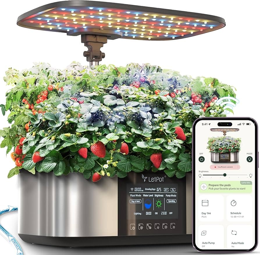 LetPot LPH-Max Hydroponics Growing System Kit, 21 Pods APP by LetPot