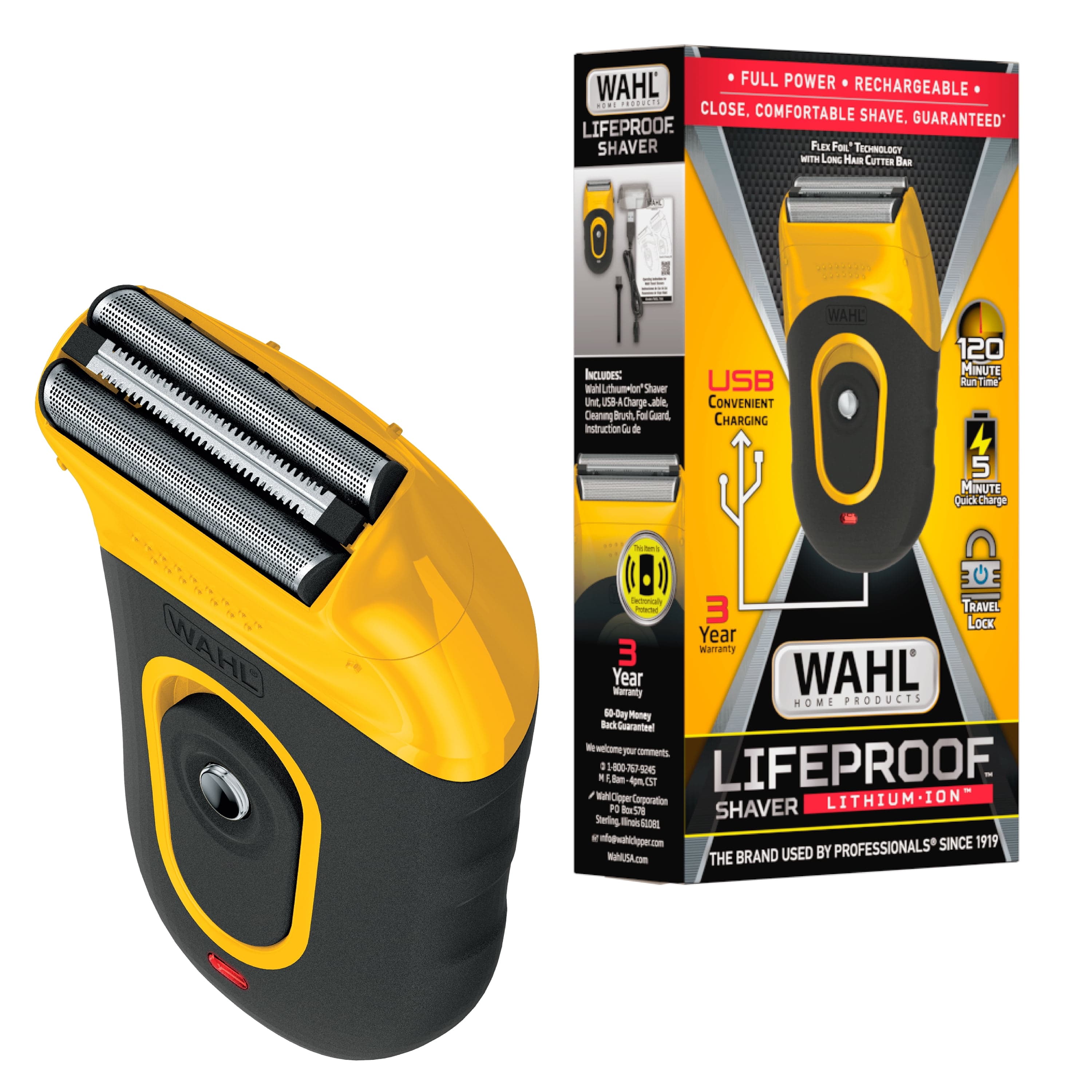 Wahl Lifeproof Lithium Ion Foil Shaver – Waterproof by Wahl