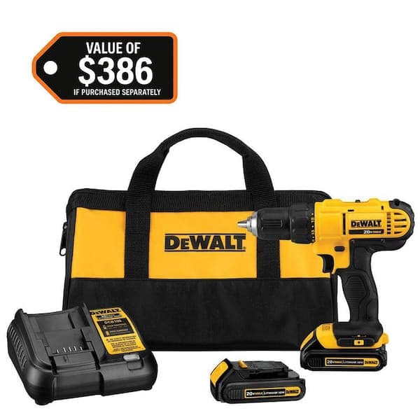 DEWALT 20V MAX* Cordless Drill/Driver Kit with by DEWALT