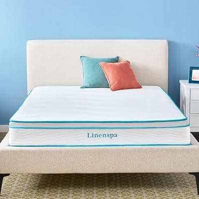 Linenspa 10 Inch Memory Foam and Spring Hybrid Mattress