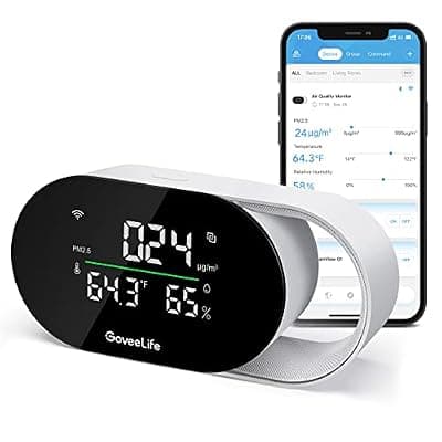 GoveeLife Smart Air Quality Monitor with PM2.5 H5106, LED