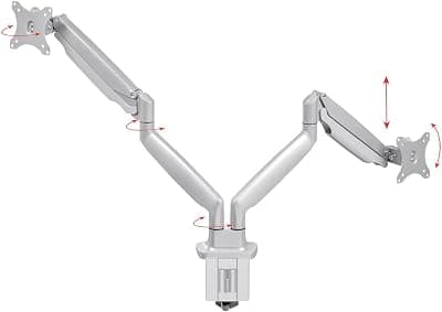 Monoprice Workstream Dual Monitor Gas Spring Desk Mount