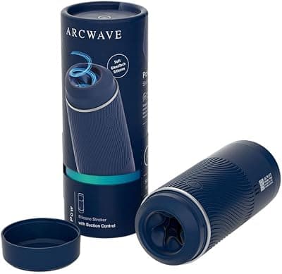 Pow Manual Male Masturbator Adult Sex Toys for Men, Blue |