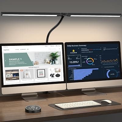 Pzloz LED Desk Lamp with Clamp