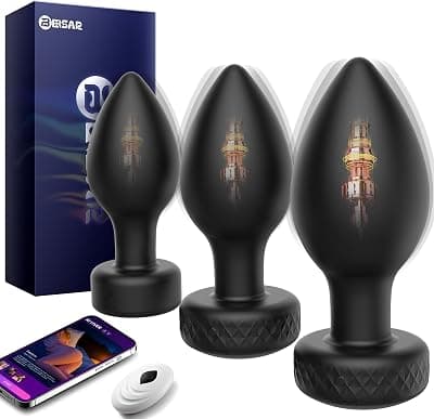 Beisar Anal Plug Vibrating Butt Plug - 3 PCS Anal Toys (for Men)