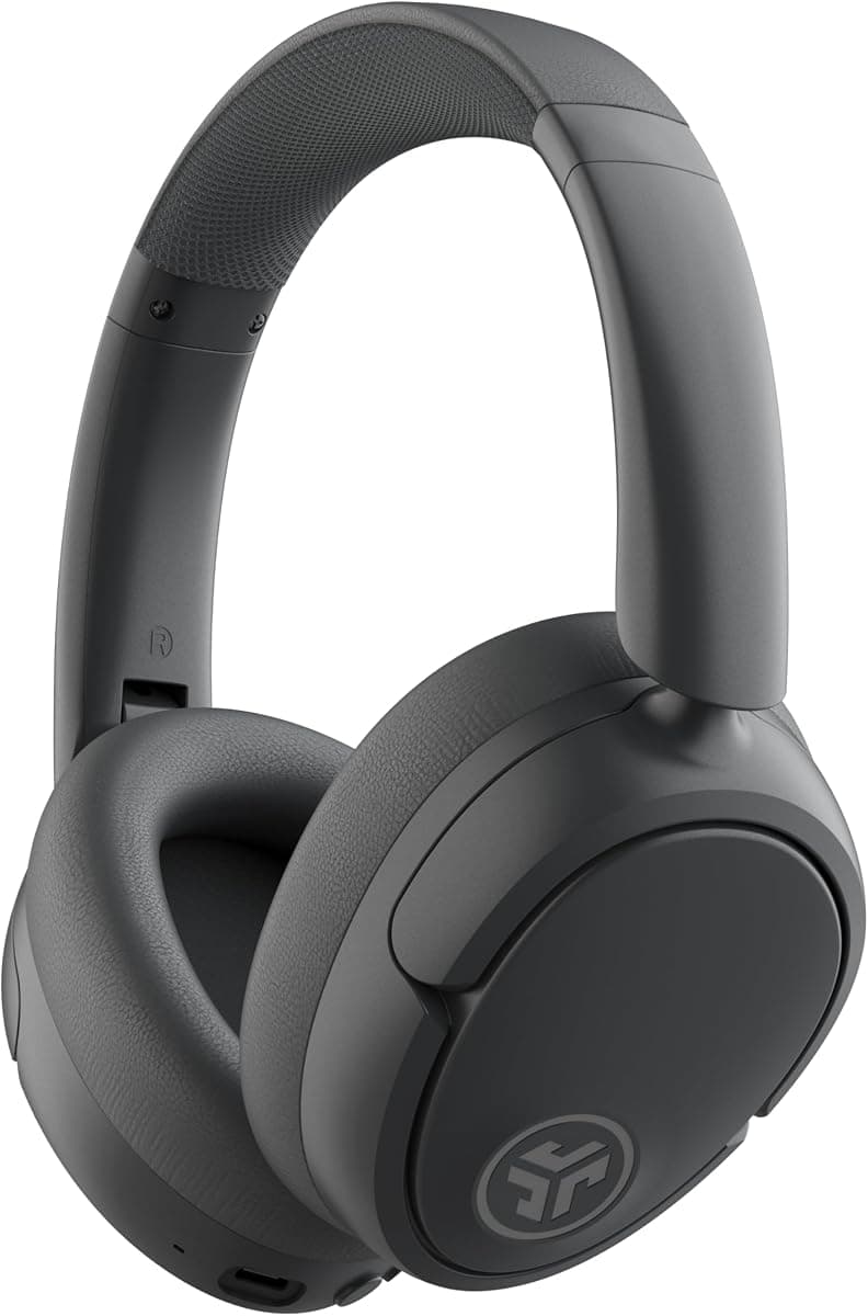 JLab JBuds Lux ANC Wireless Over-Ear Headphones, Graphite