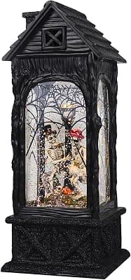 Eldnacele Halloween Ghost Projection Snow Globe Lantern