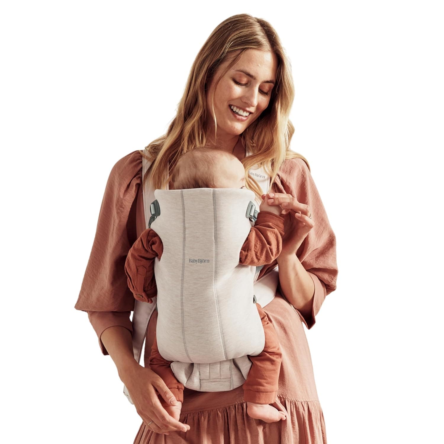 BabyBjörn Baby Carrier Mini, Light Beige, 3D Jersey