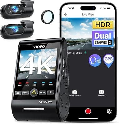 VIOFO A229 Plus Dash Cam Front and Rear