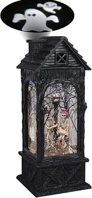 GenSwin Halloween Snow Globe Lantern Ghost Projection Lamp