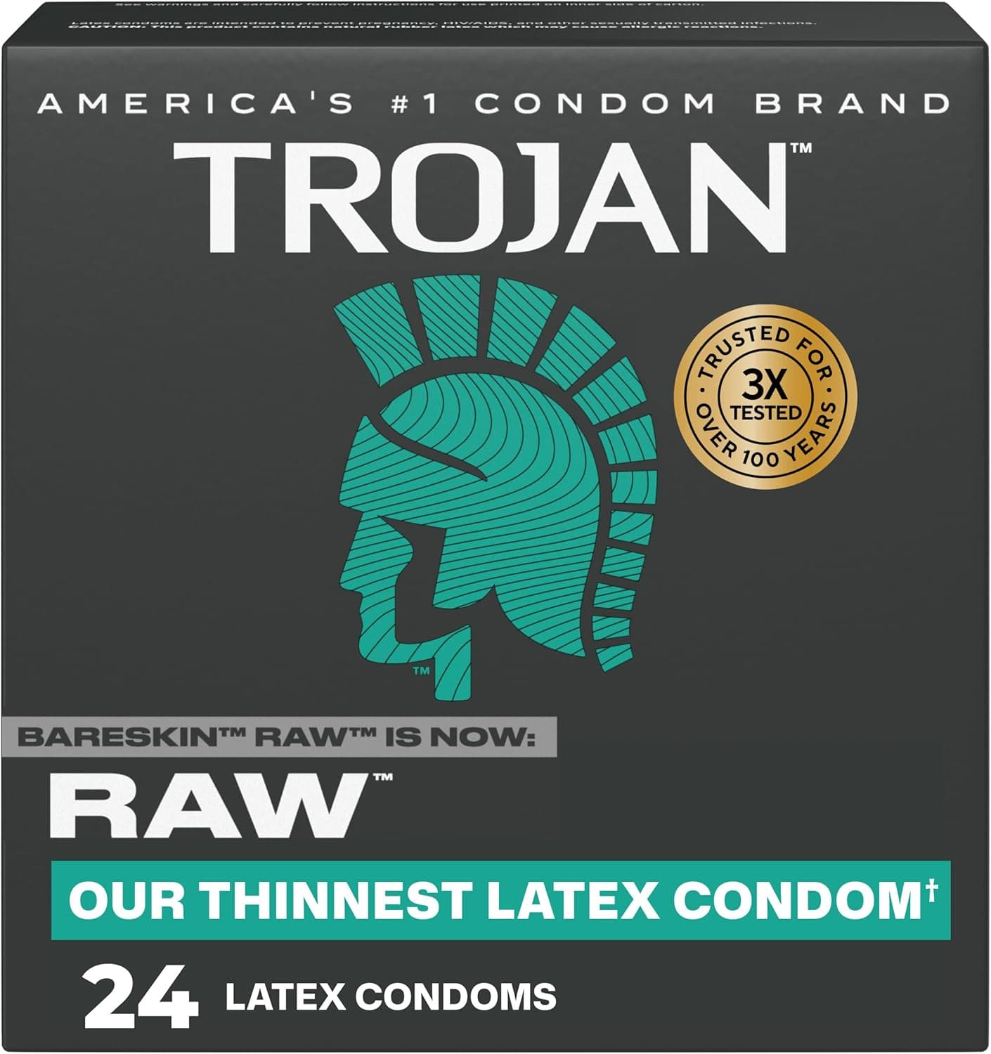 Trojan Raw (Bareskin Raw) Thin Condoms