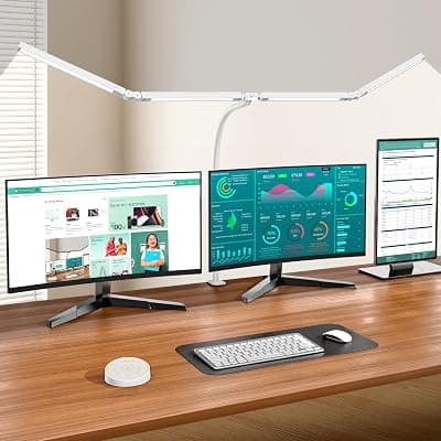 Voncerus LED Desk Lamp Double Head