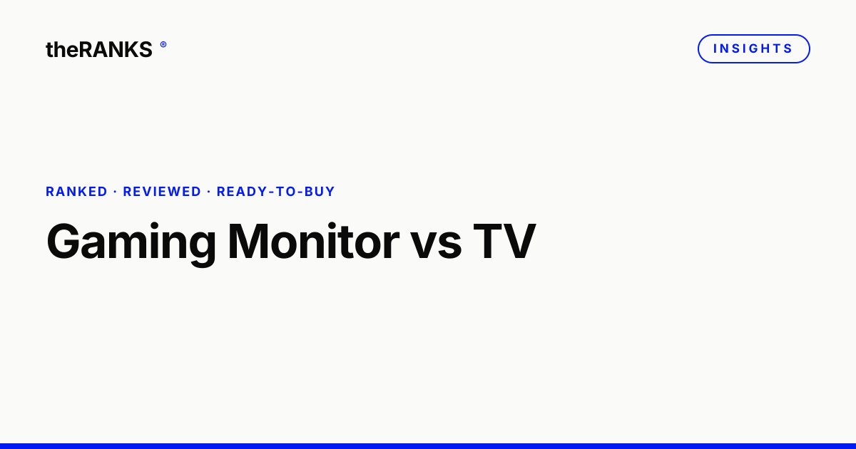 Gaming Monitor vs TV: Which Display Is Worth Your Money in 2026